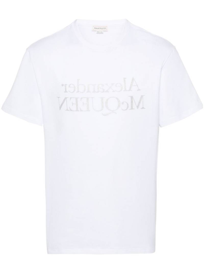 Alexander McQueen logo-print cotton T-shirt - White von Alexander McQueen