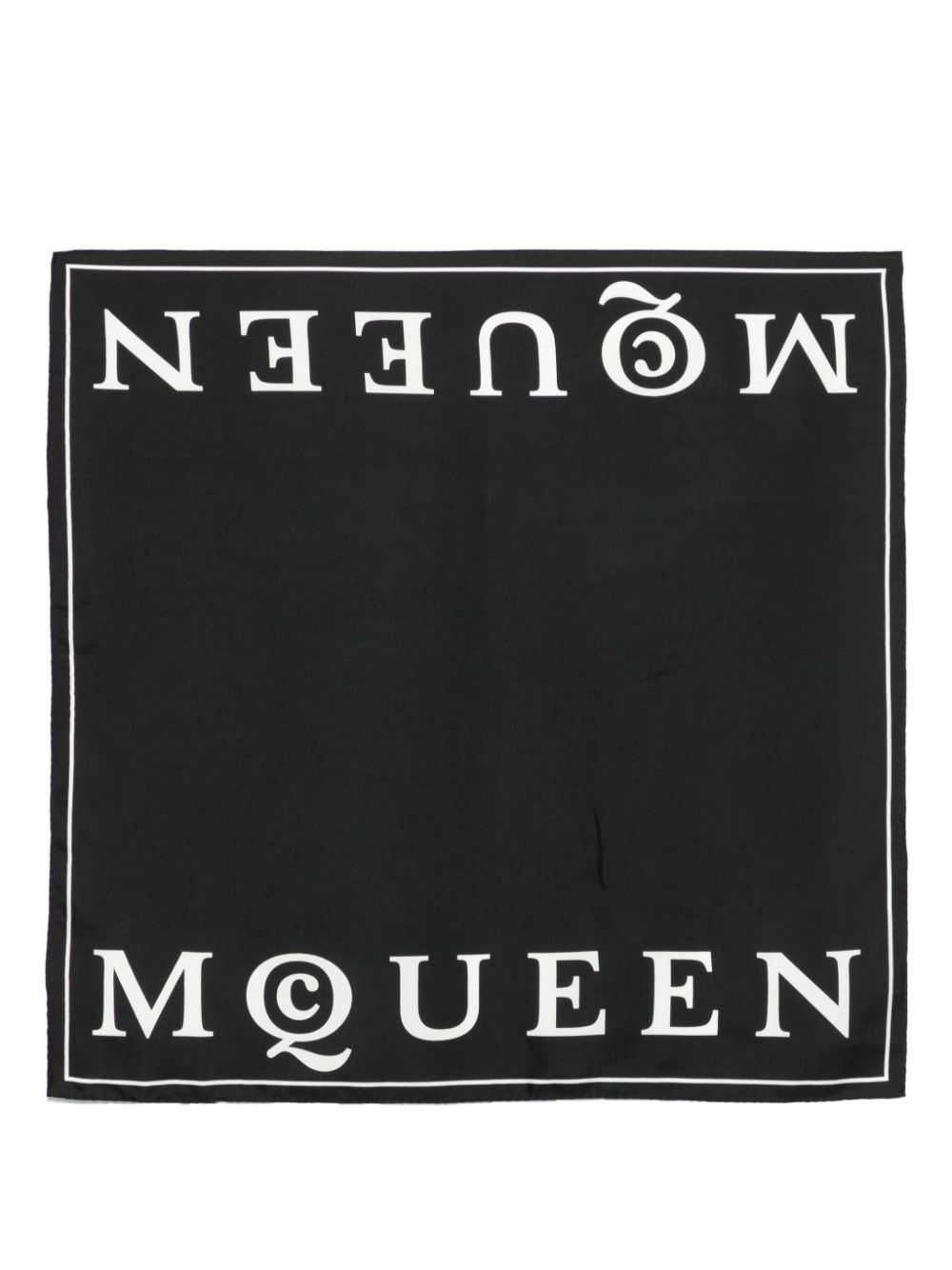 Alexander McQueen logo-print scarf - Black von Alexander McQueen