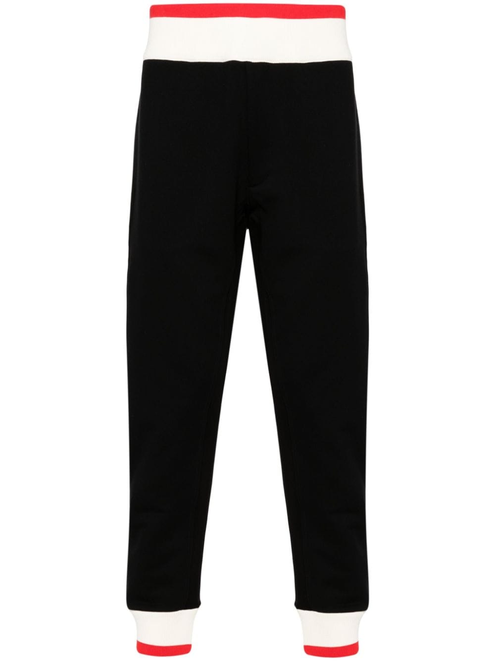 Alexander McQueen logo-print strap cotton track pants - Black von Alexander McQueen