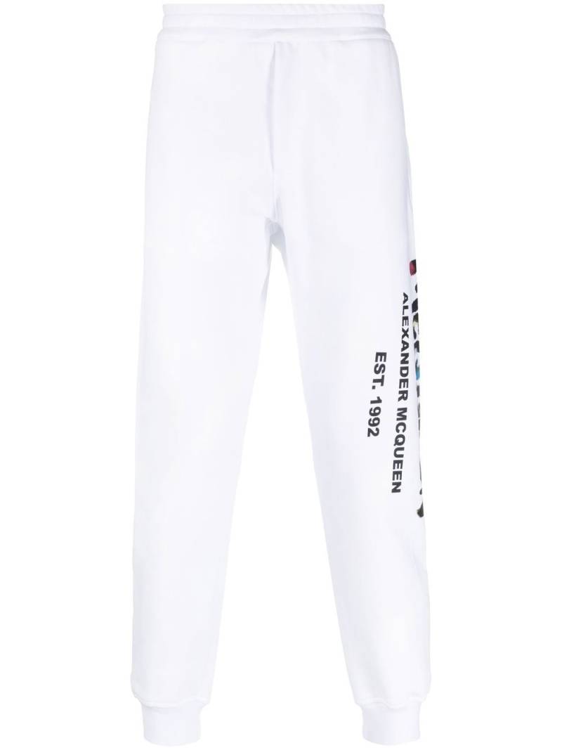 Alexander McQueen logo-print track pants - White von Alexander McQueen