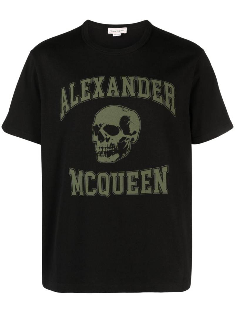 Alexander McQueen logo-print cotton T-shirt - Black von Alexander McQueen