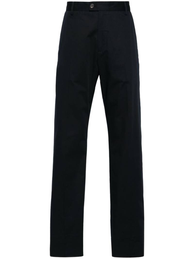 Alexander McQueen gabardine straight-leg trousers - Blue von Alexander McQueen