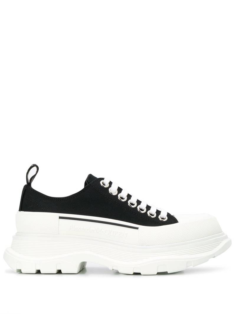 Alexander McQueen low-top flatform sneakers - Black von Alexander McQueen