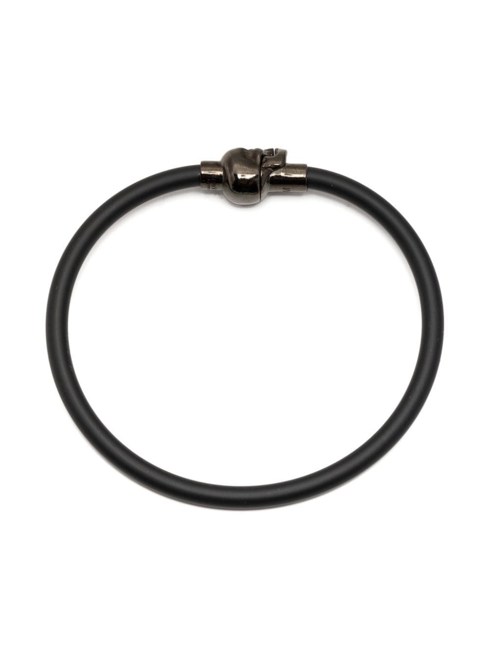 Alexander McQueen MCQ cord skull bracelet - Black von Alexander McQueen