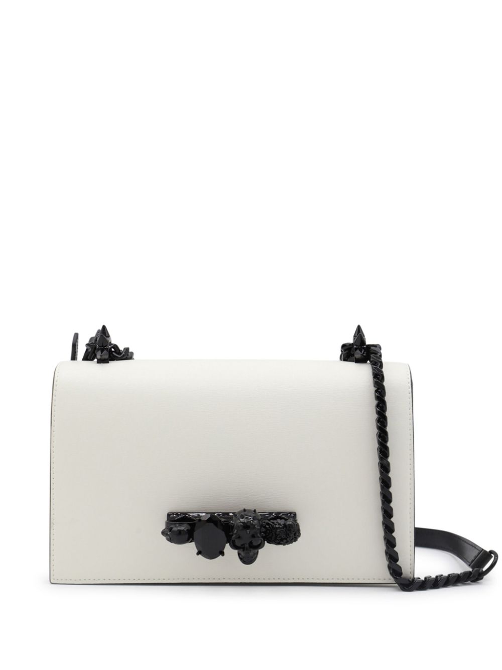 Alexander McQueen medium Jewelled satchel bag - White von Alexander McQueen