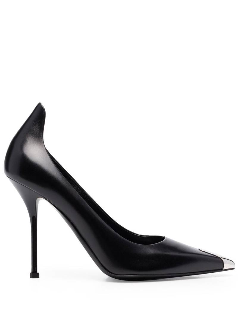 Alexander McQueen metal-toecap 110mm heel pumps - Black von Alexander McQueen