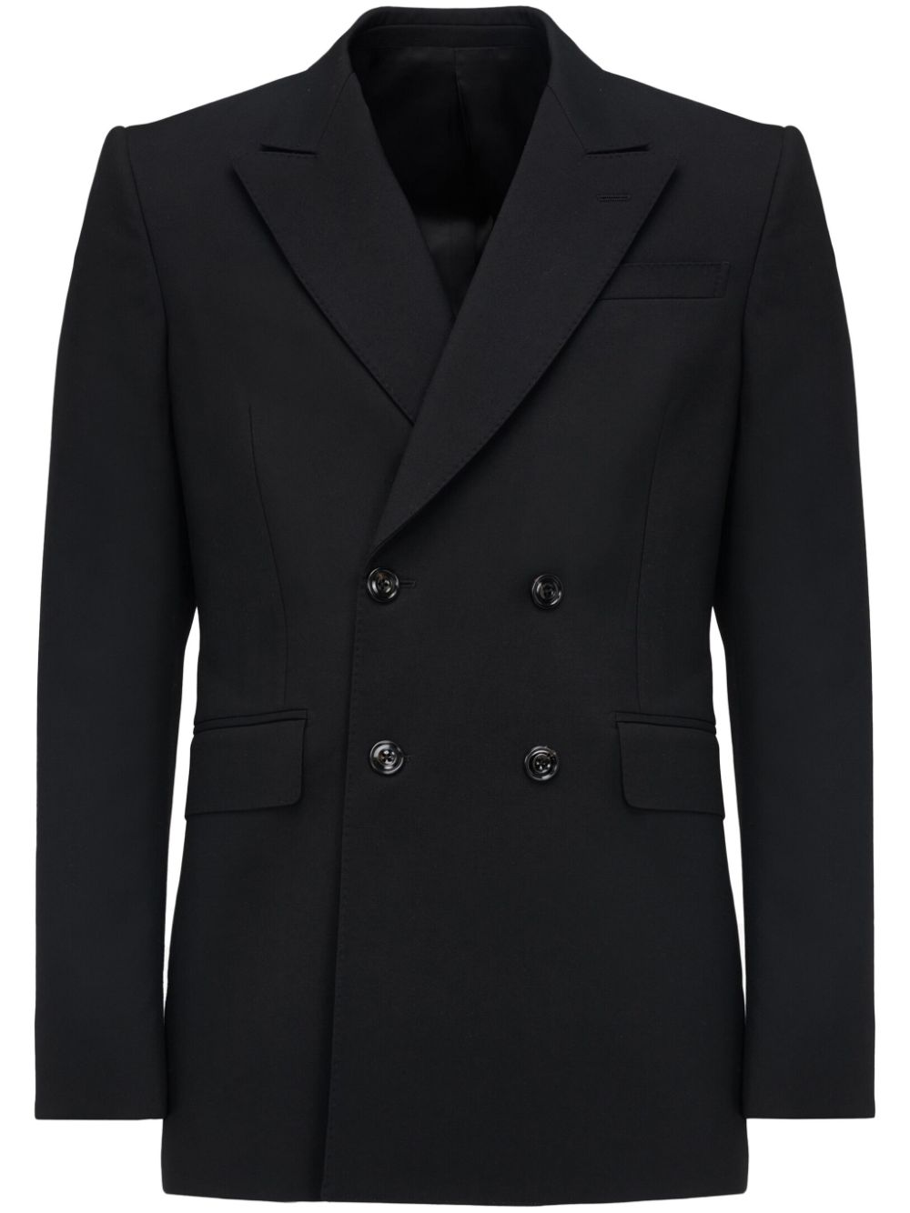 Alexander McQueen neat-shoulder double-breasted blazer - Black von Alexander McQueen