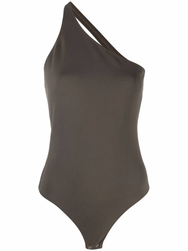 Alexander McQueen one-shoulder bodysuit - Green von Alexander McQueen