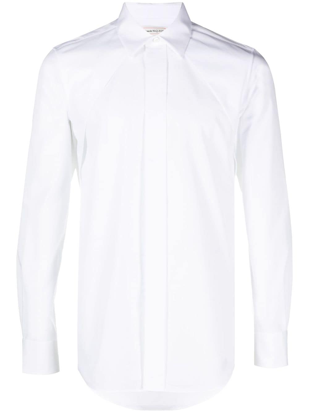 Alexander McQueen panelled cotton shirt - White von Alexander McQueen