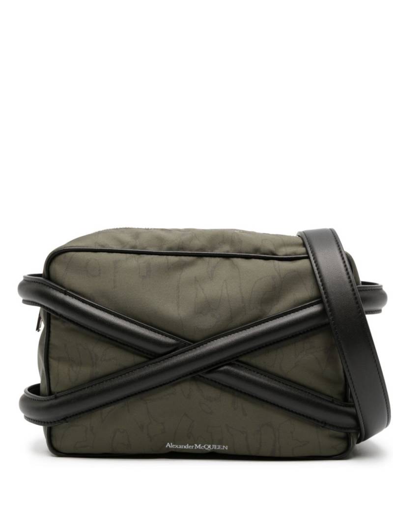 Alexander McQueen panelled-leather gabardine bag - Green von Alexander McQueen