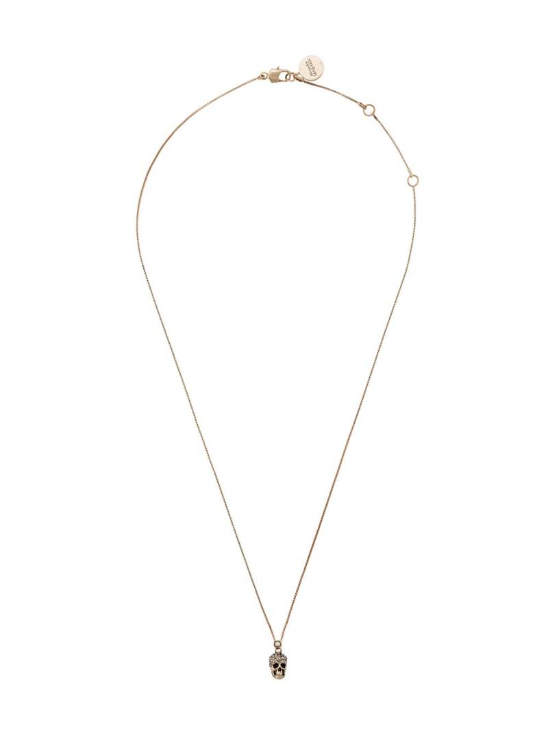 Alexander McQueen pave skull necklace - Gold von Alexander McQueen