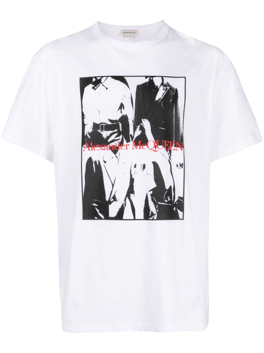 Alexander McQueen photograph-print cotton T-shirt - White von Alexander McQueen