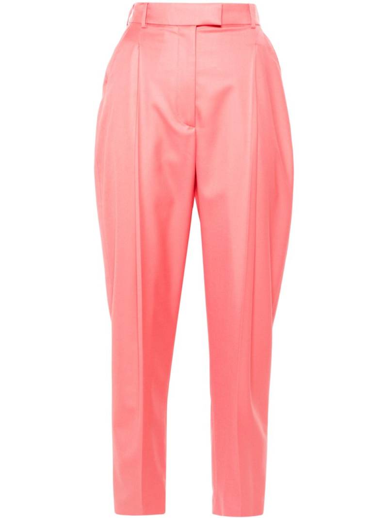 Alexander McQueen pleat-detail trousers - Pink von Alexander McQueen