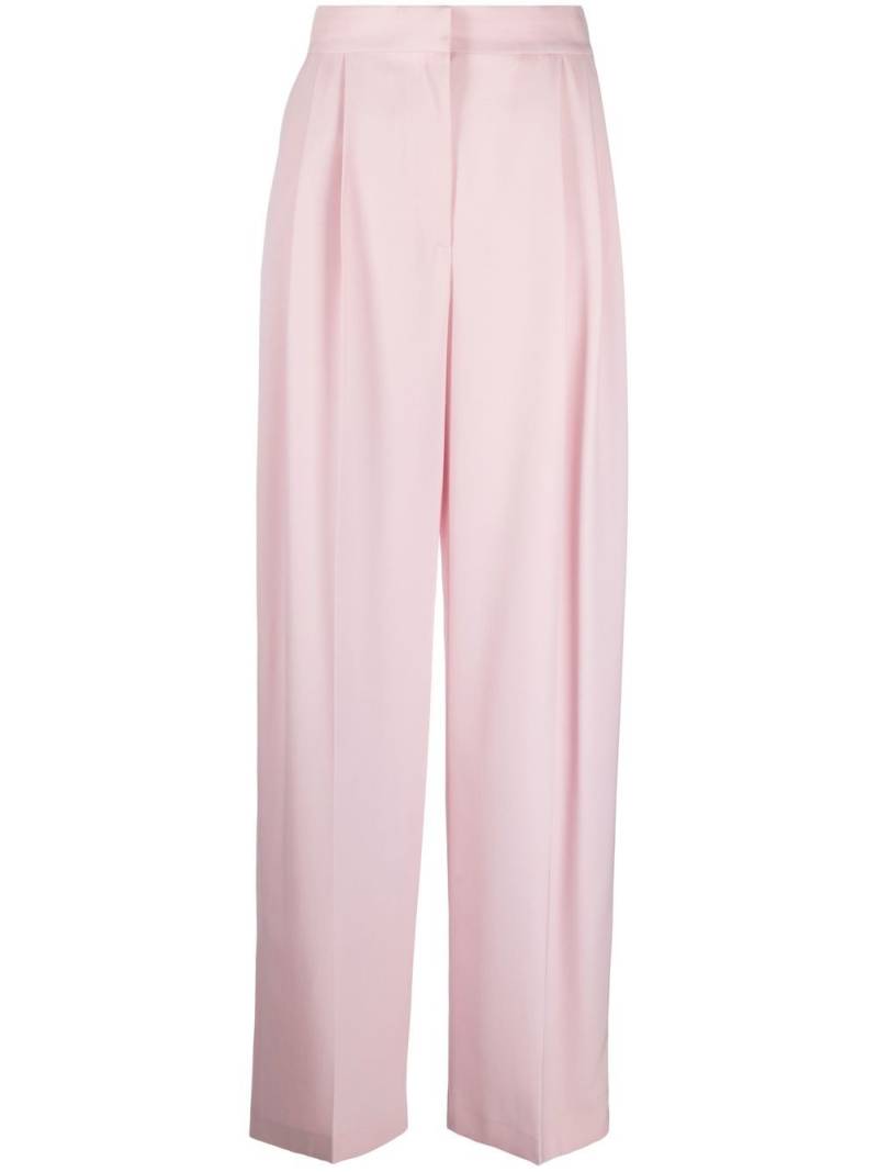 Alexander McQueen pleated high-waisted trousers - Pink von Alexander McQueen