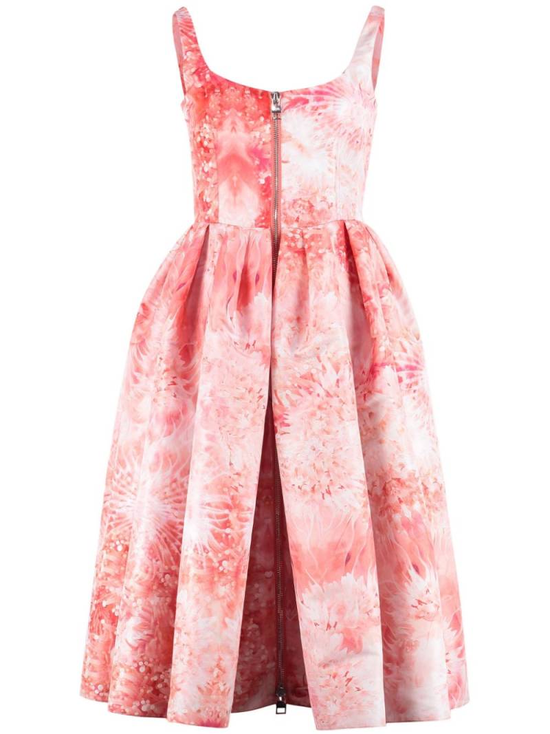 Alexander McQueen printed flared dress von Alexander McQueen