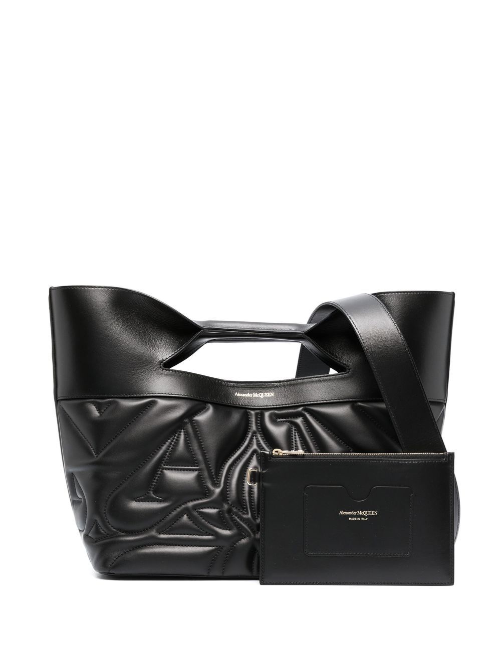 Alexander McQueen quilted leather tote bag - Black von Alexander McQueen