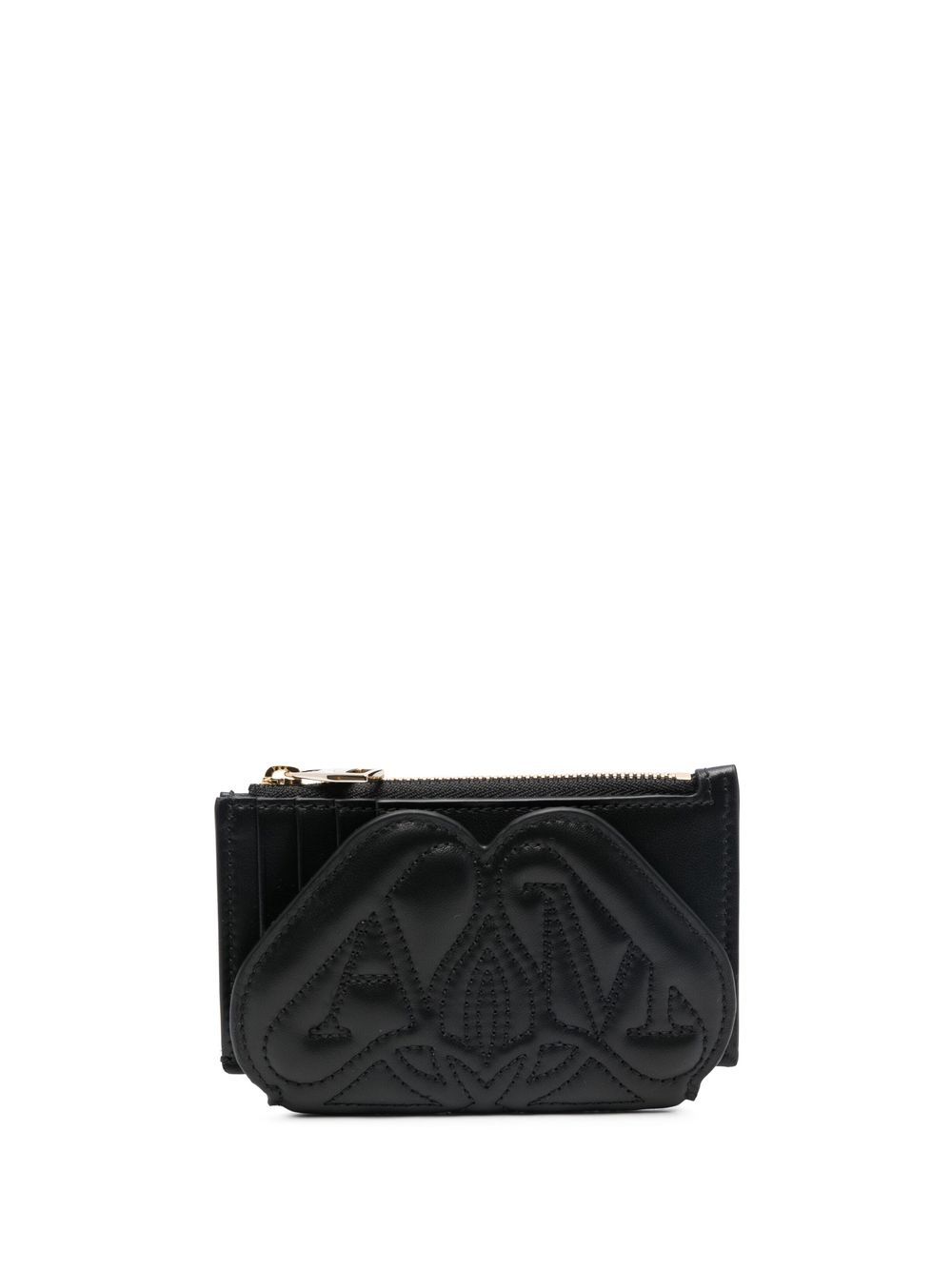 Alexander McQueen quilted logo wallet - Black von Alexander McQueen