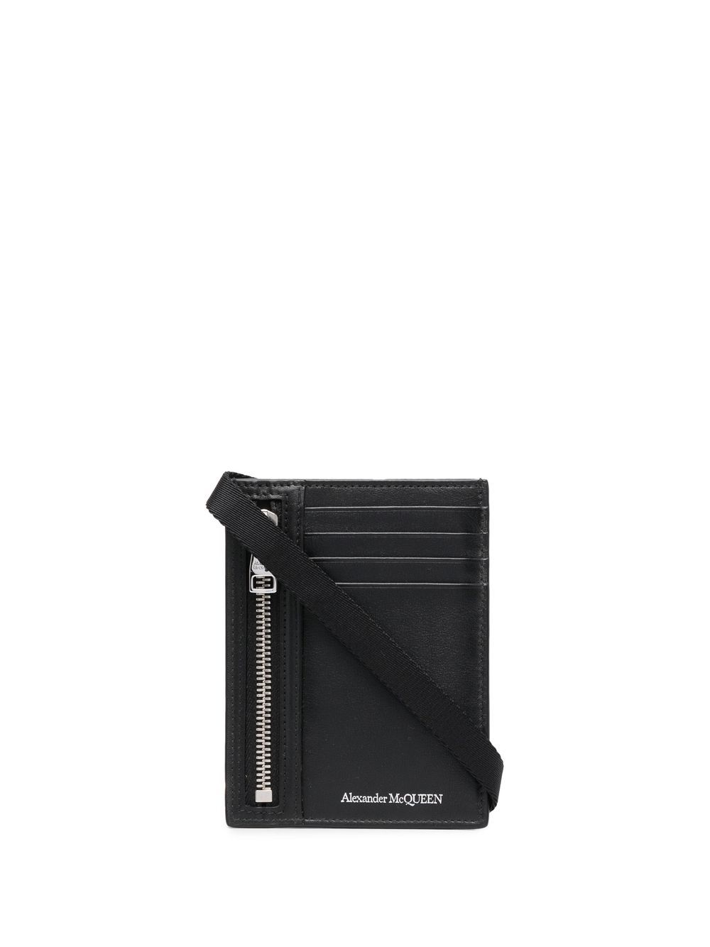 Alexander McQueen rectangle card-holder - Black von Alexander McQueen