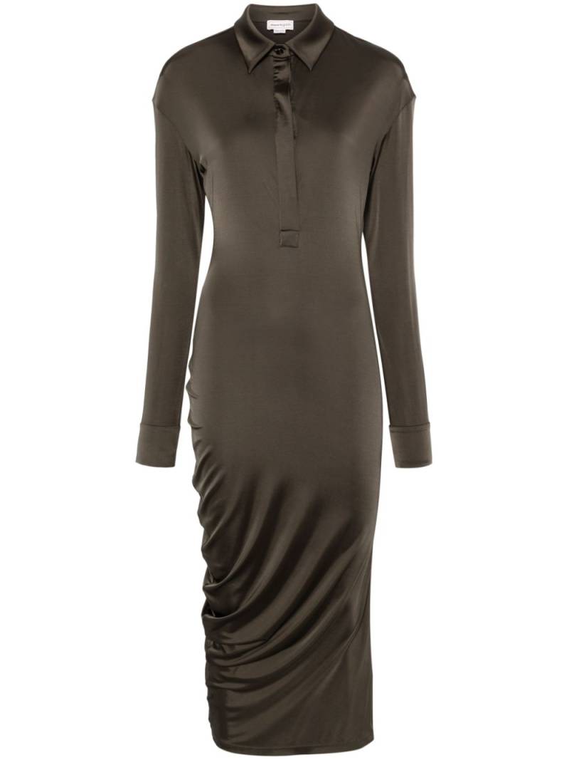 Alexander McQueen shirt midi dress - Green von Alexander McQueen