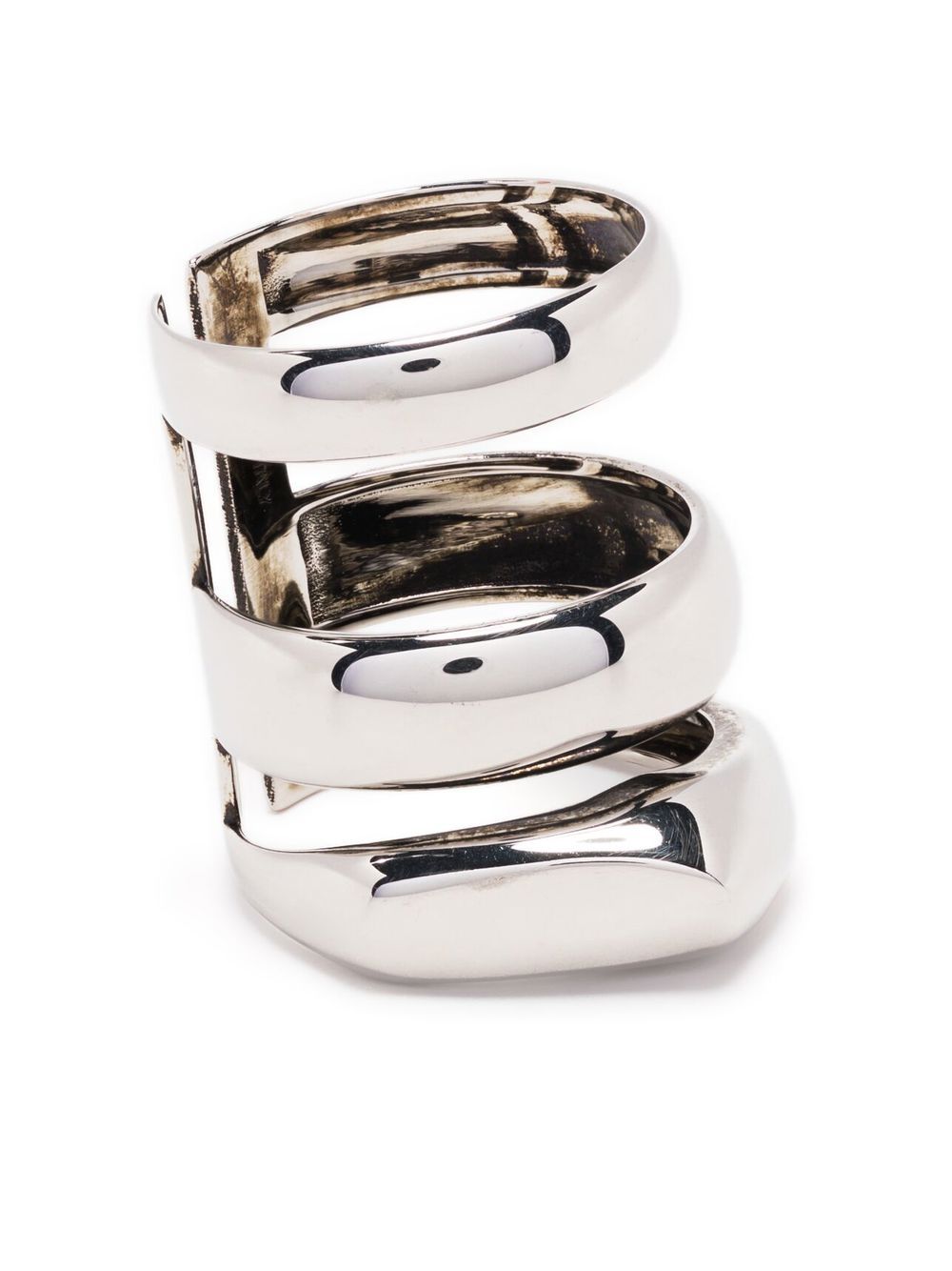 Alexander McQueen short stacked ring - Silver von Alexander McQueen