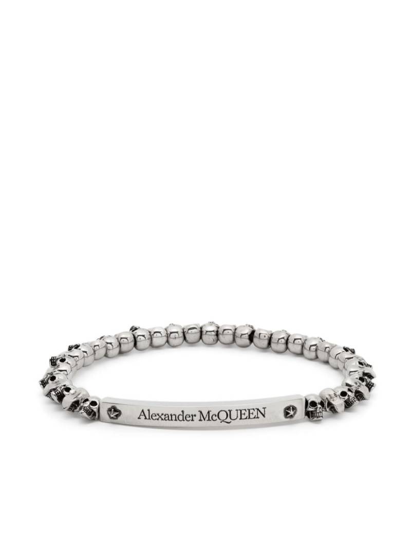 Alexander McQueen skull bracelet - Silver von Alexander McQueen