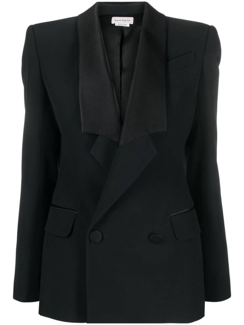 Alexander McQueen single-breasted tailored jacket - Black von Alexander McQueen