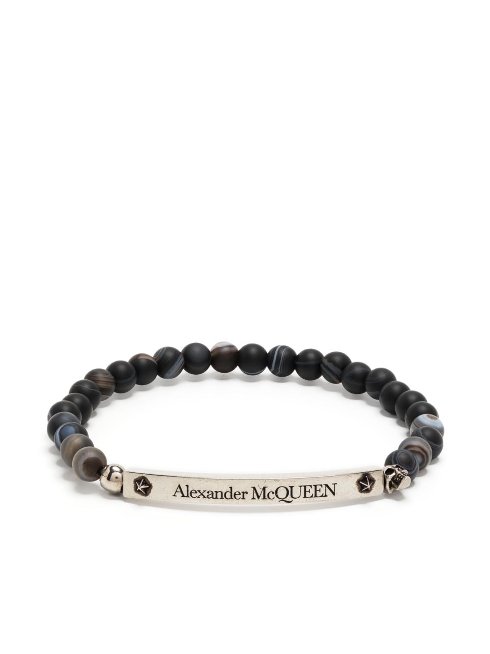 Alexander McQueen skull beaded bracelet - Black von Alexander McQueen