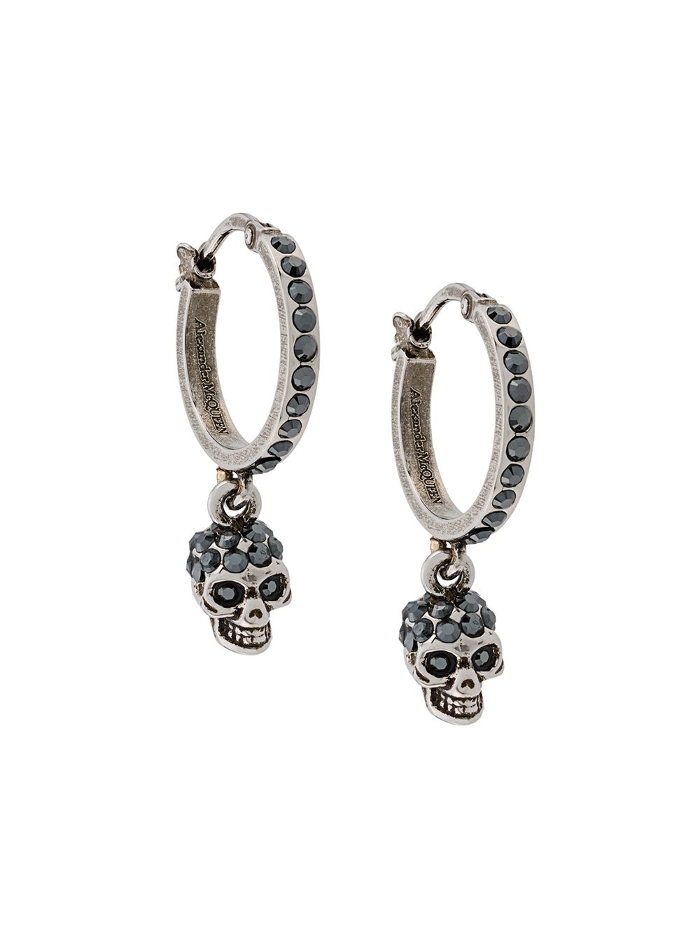 Alexander McQueen skull drop earrings - Metallic von Alexander McQueen