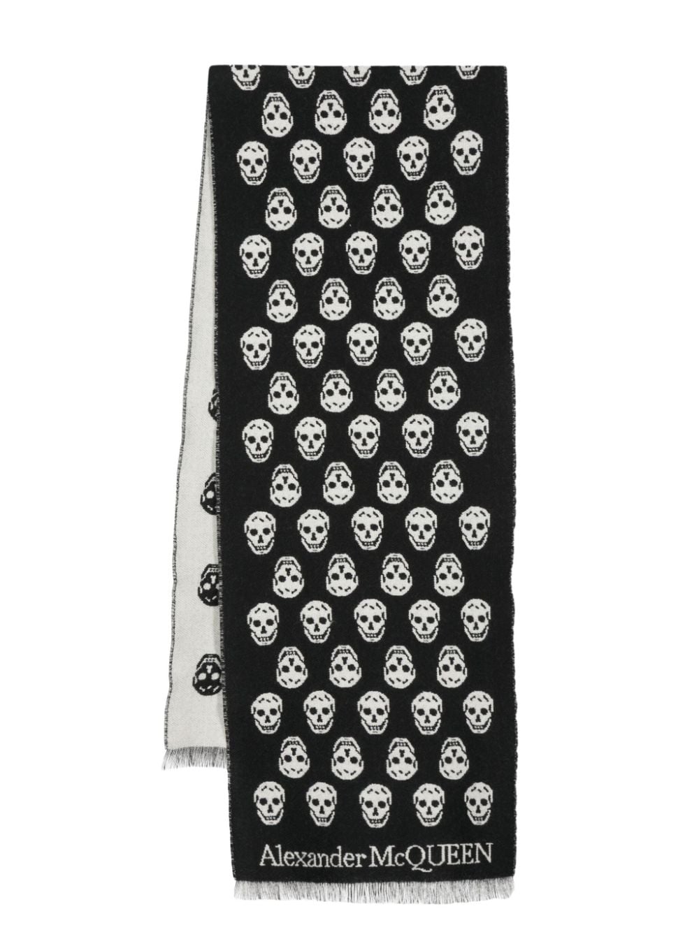 Alexander McQueen skull-print scarf - Black von Alexander McQueen