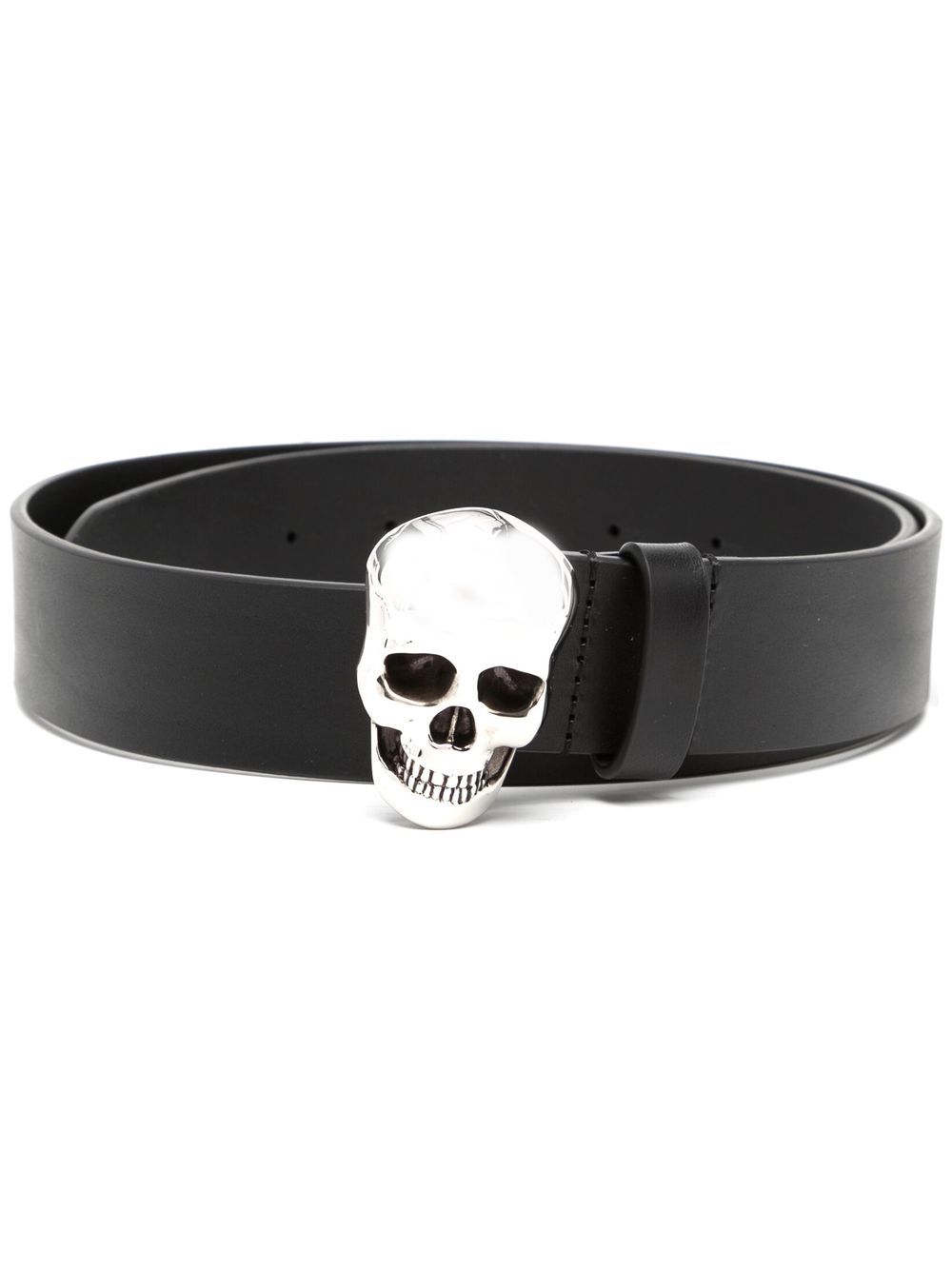 Alexander McQueen skull-motif leather belt - Black von Alexander McQueen