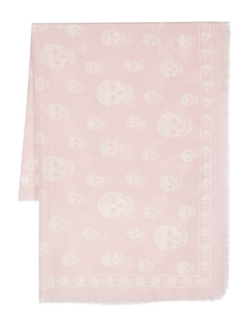 Alexander McQueen skull-motif scarf - Pink von Alexander McQueen