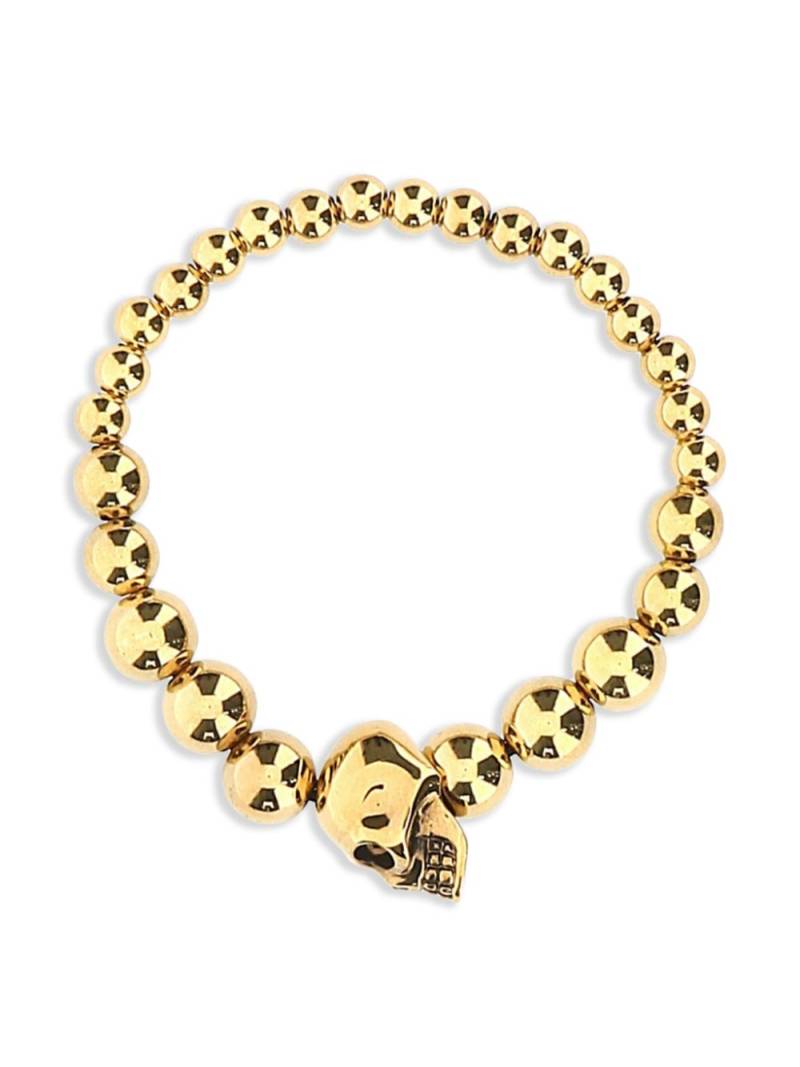 Alexander McQueen skull multibeaded bracelet - Gold von Alexander McQueen