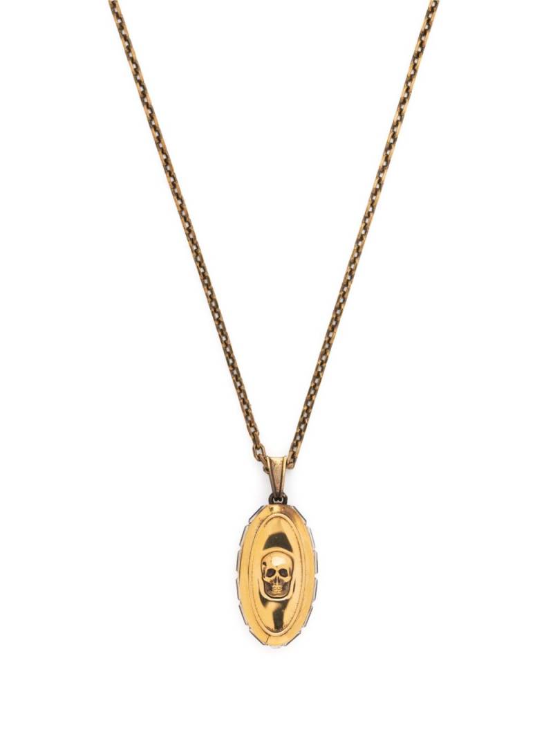 Alexander McQueen skull-pendant long necklace - Black von Alexander McQueen