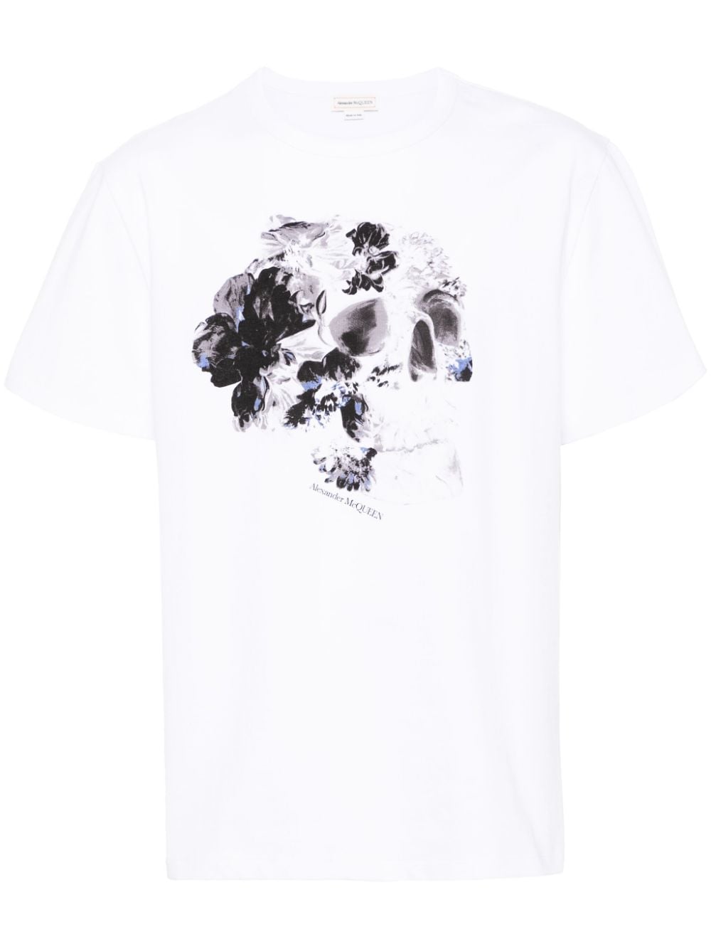 Alexander McQueen skull-print cotton T-shirt - White von Alexander McQueen