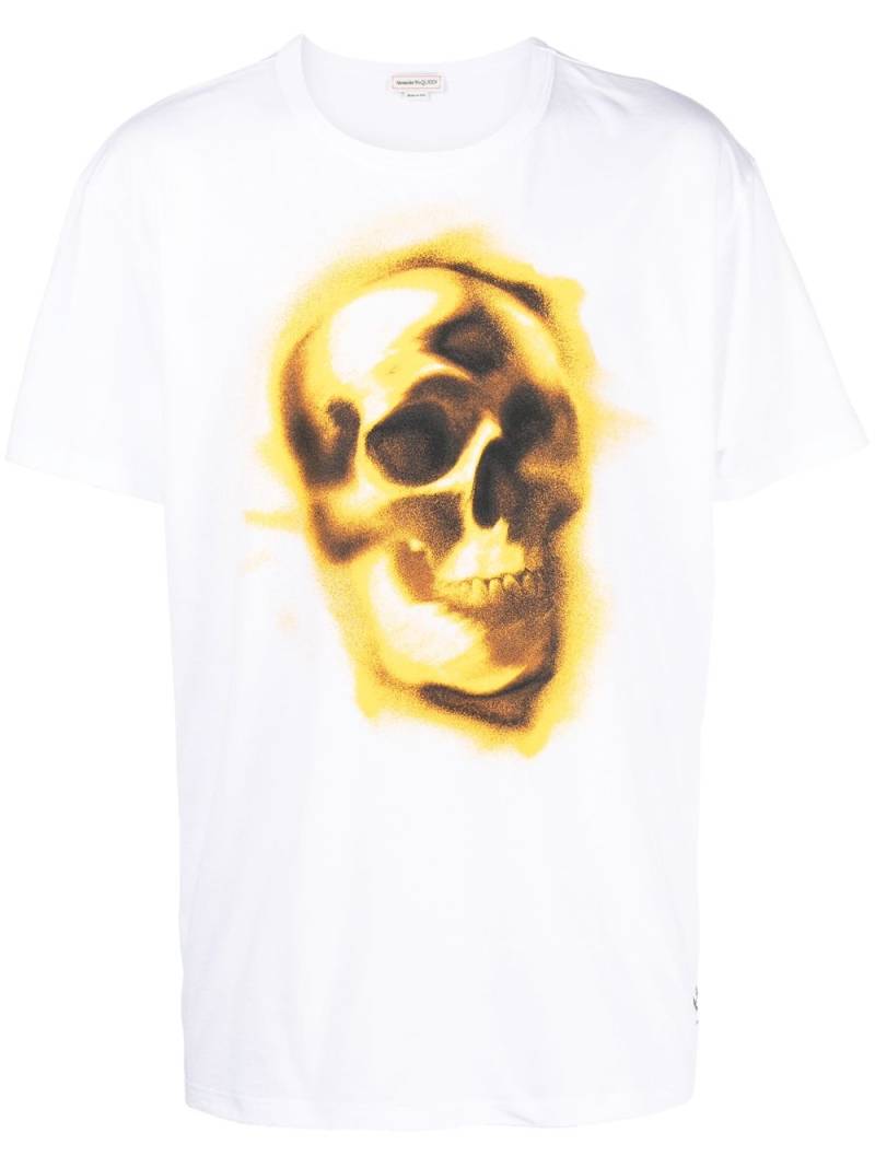 Alexander McQueen skull-print round-neck T-shirt - White von Alexander McQueen