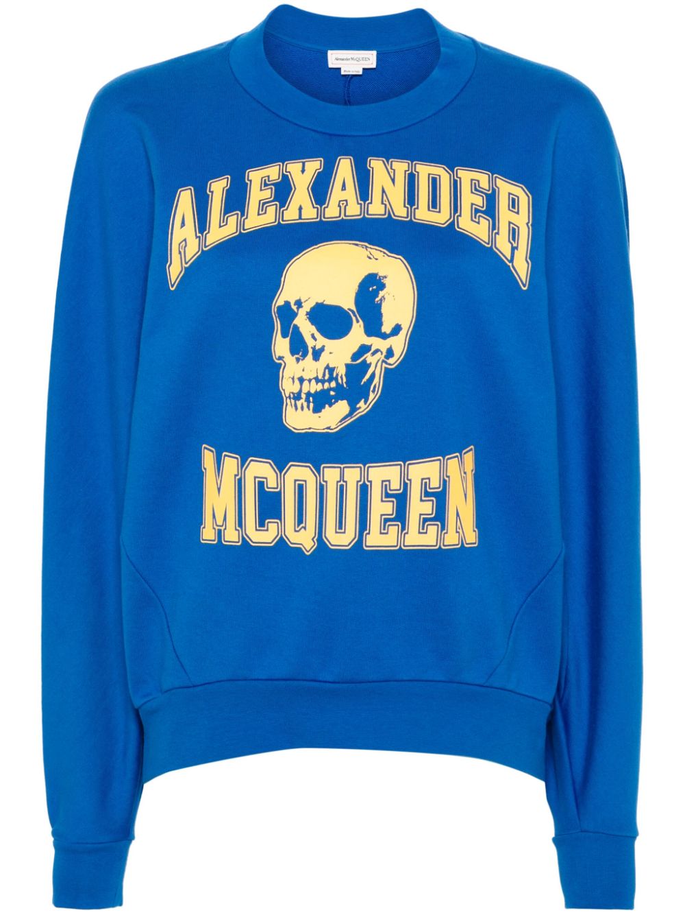 Alexander McQueen skull-print sweatshirt - Blue von Alexander McQueen