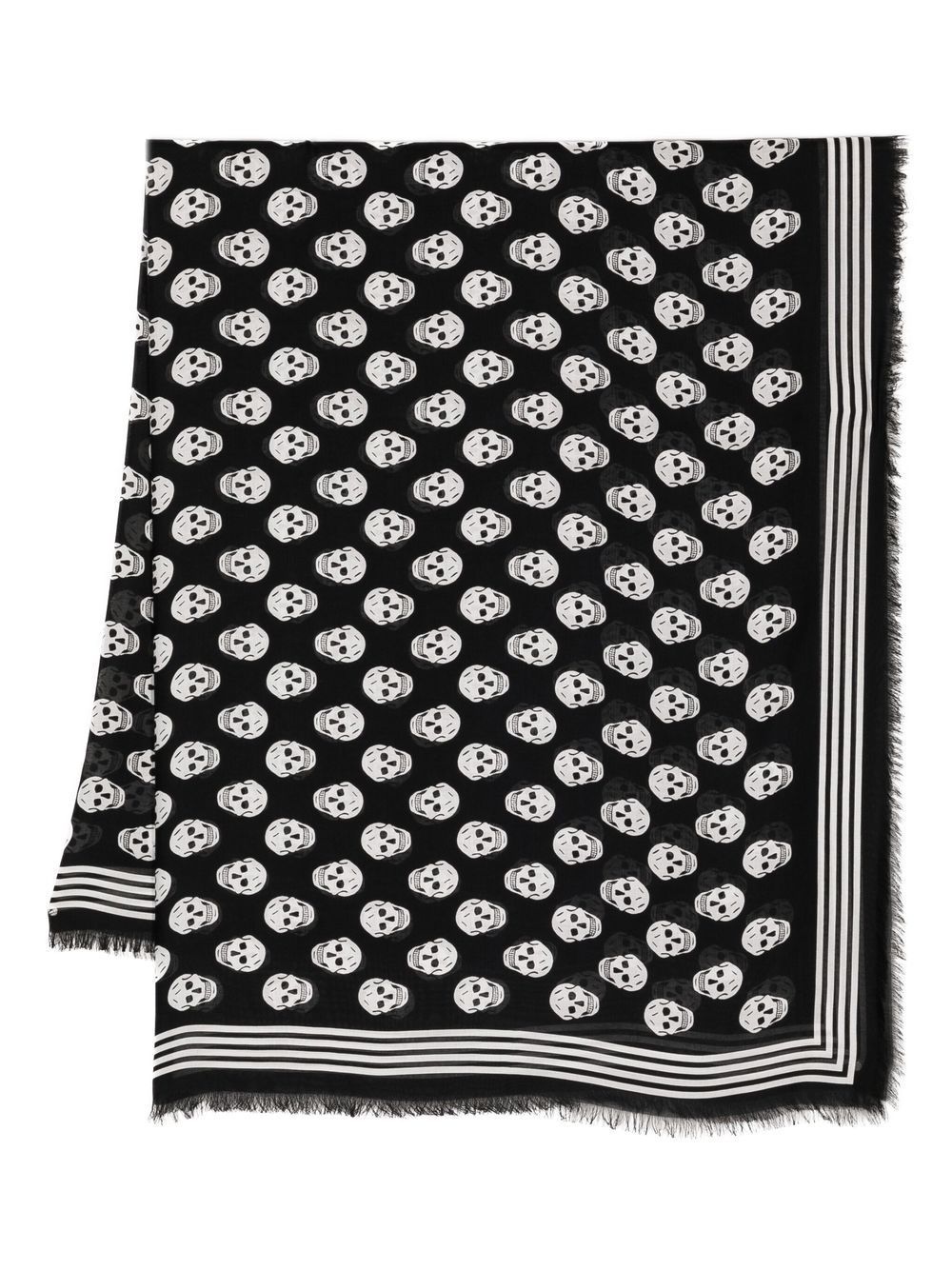 Alexander McQueen skull-print scarf - Black von Alexander McQueen