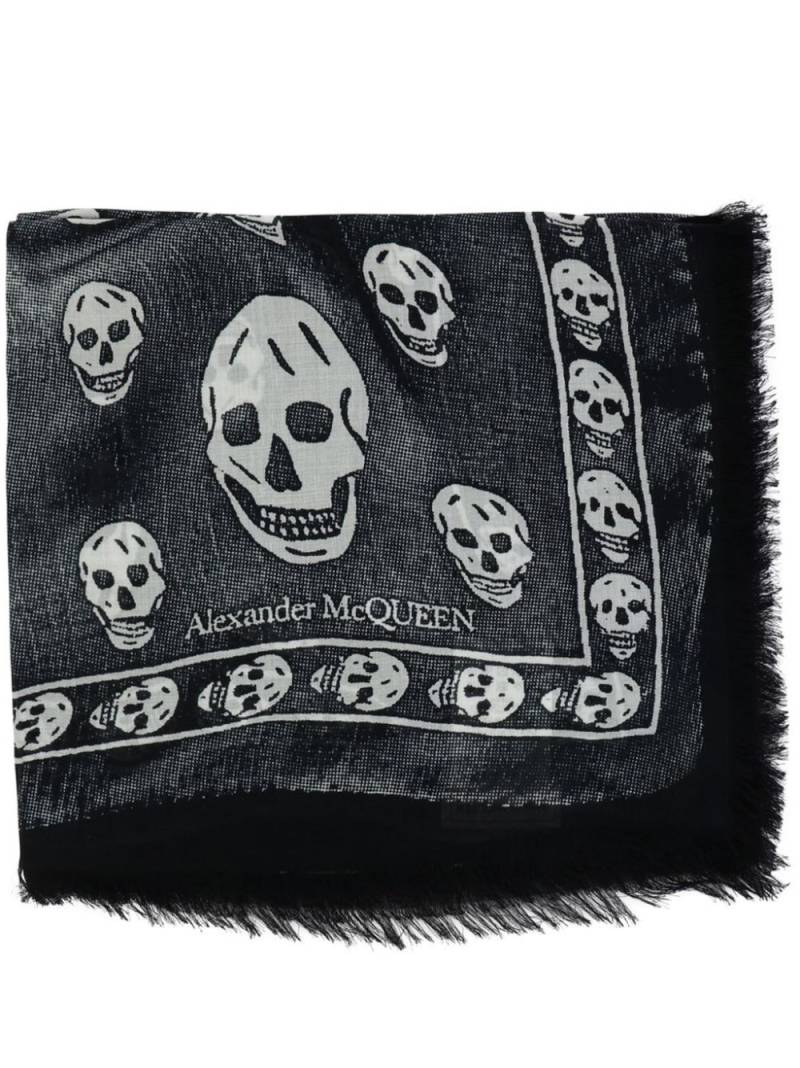 Alexander McQueen skull-print scarf - Black von Alexander McQueen