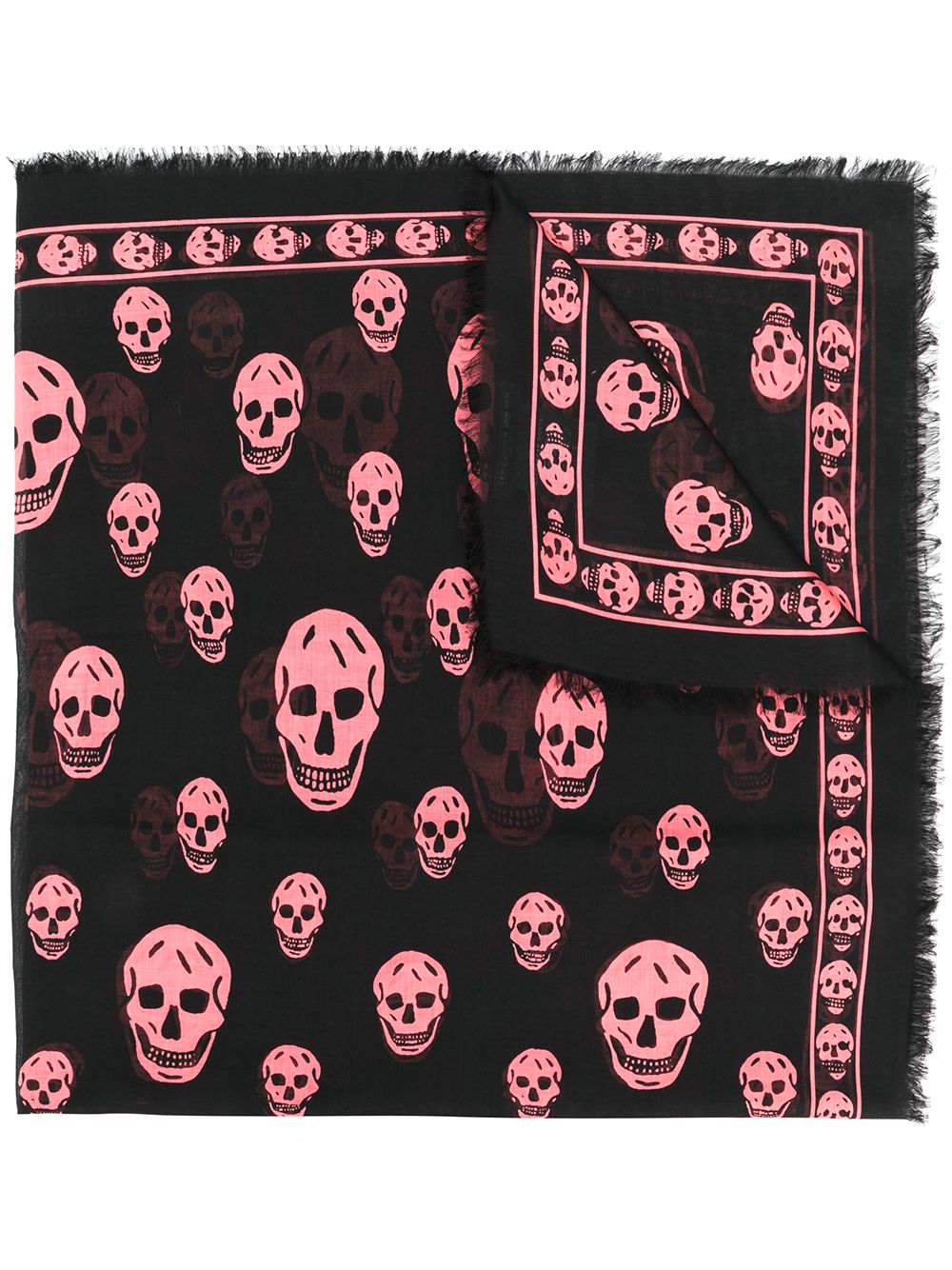 Alexander McQueen skull print scarf - Black von Alexander McQueen