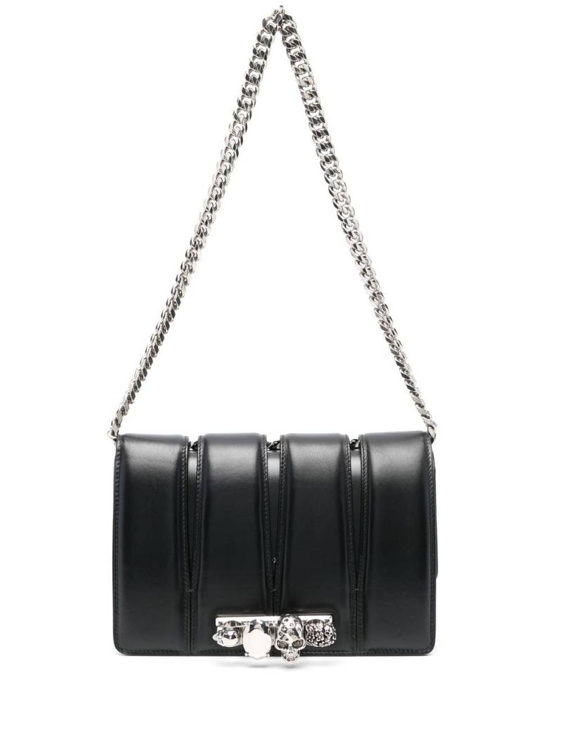 Alexander McQueen skull-ring detail shoulder bag - Black von Alexander McQueen