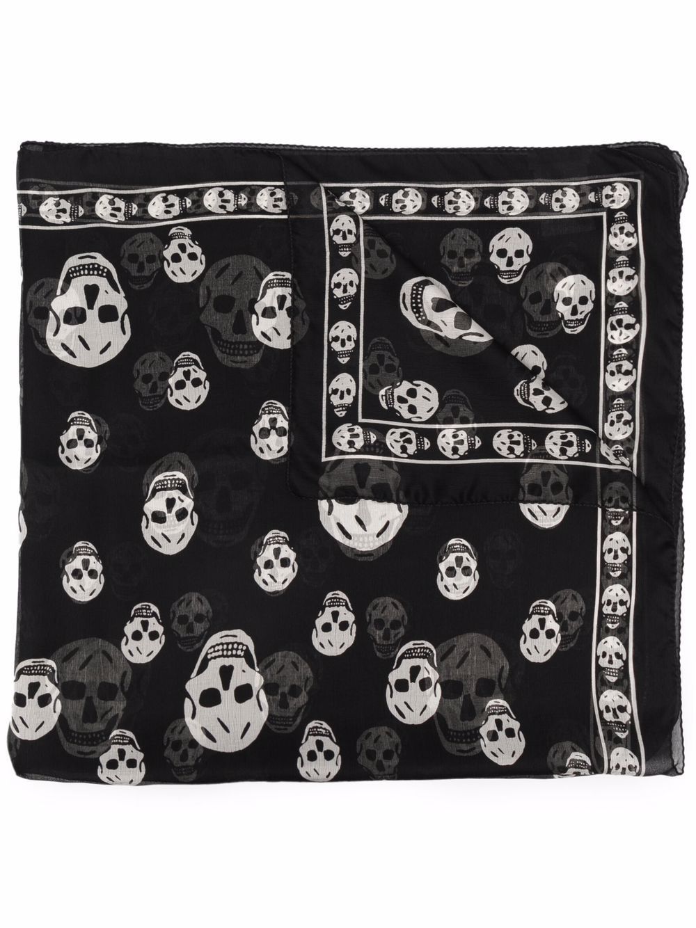 Alexander McQueen skull print scarf - Black von Alexander McQueen