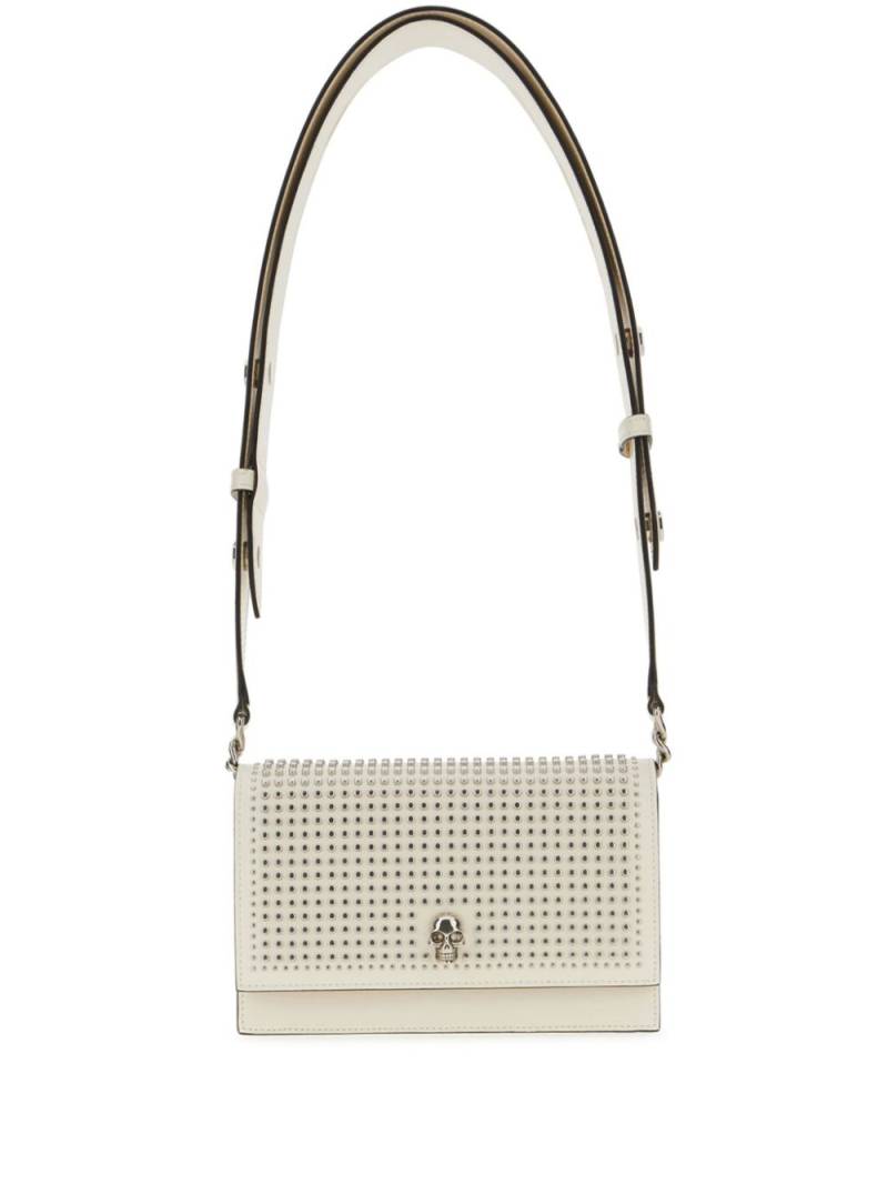 Alexander McQueen small The Biker Skull shoulder bag - White von Alexander McQueen