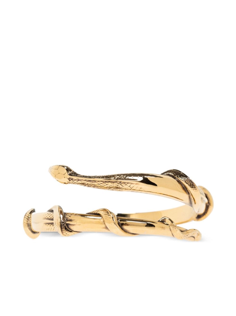 Alexander McQueen snake cuff bracelet - Gold von Alexander McQueen