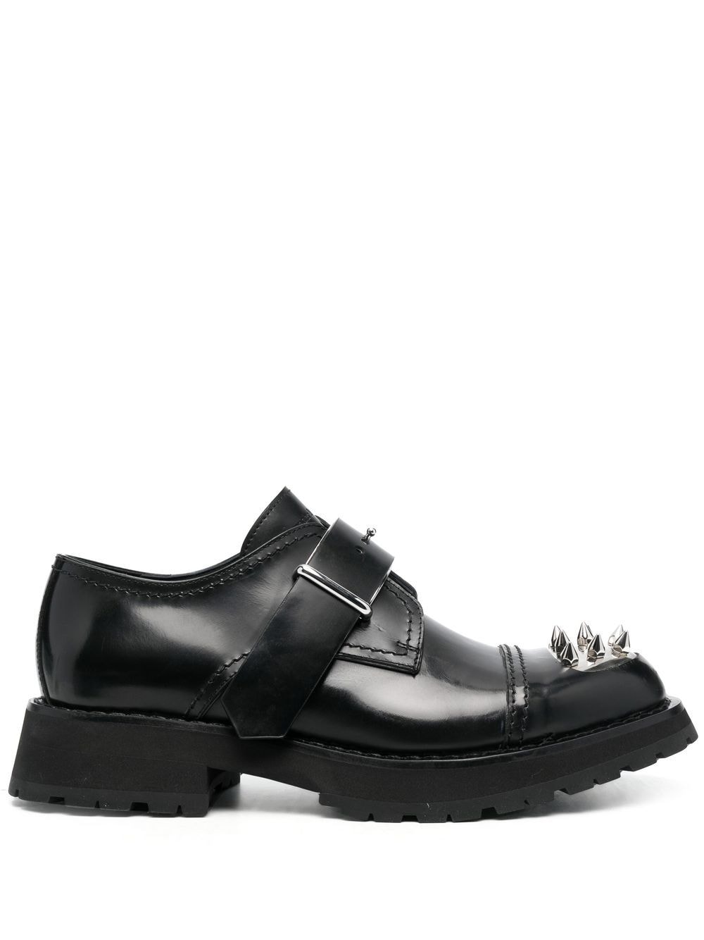 Alexander McQueen studded toe-cap monk shoes - Black von Alexander McQueen