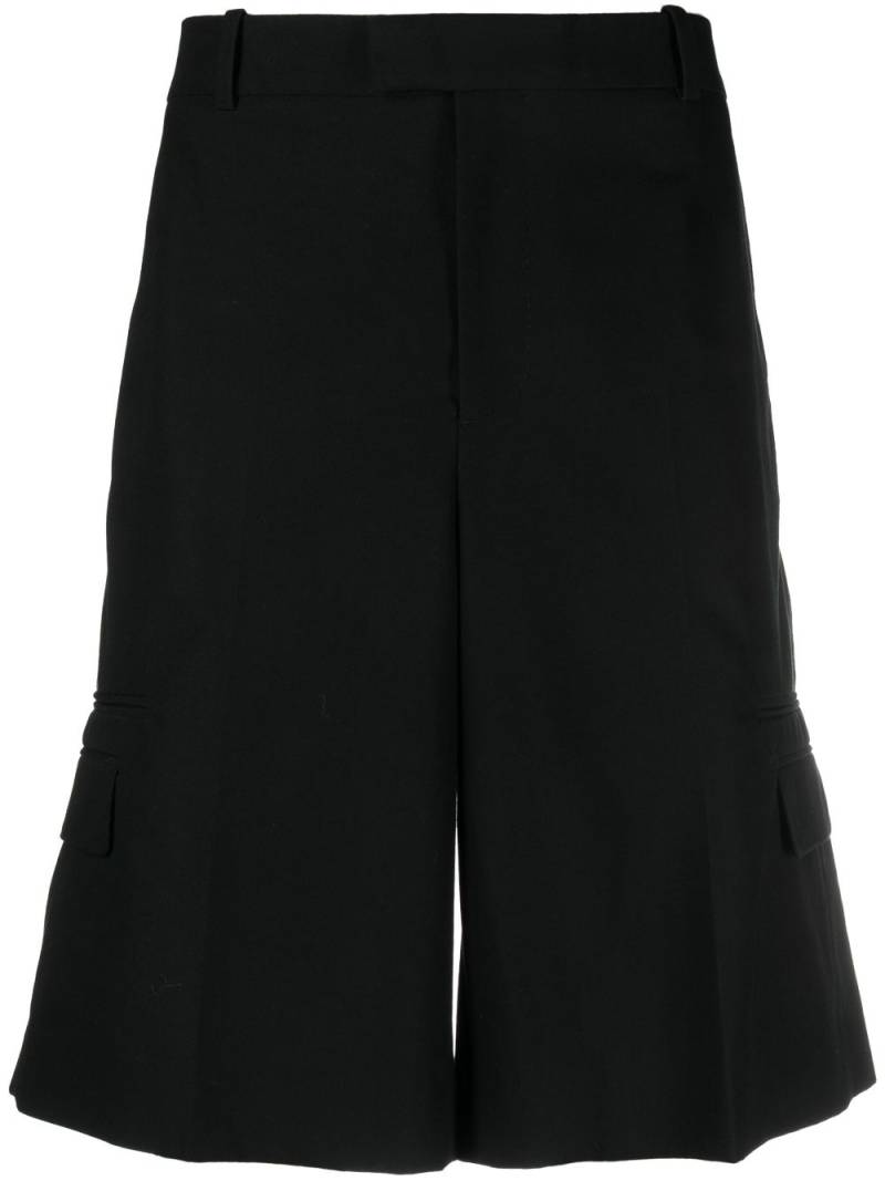 Alexander McQueen tailored cotton shorts - Black von Alexander McQueen