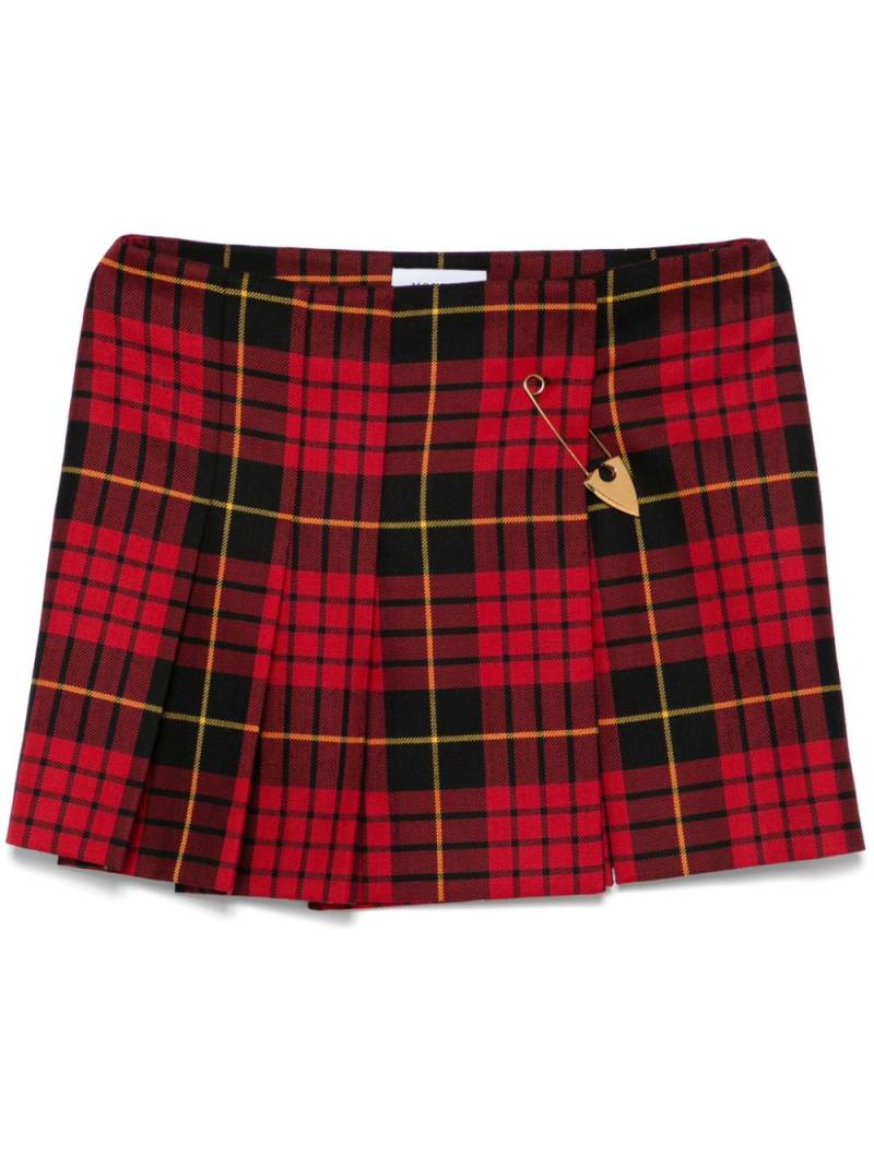 Alexander McQueen tartan-check mini skirt - Red von Alexander McQueen