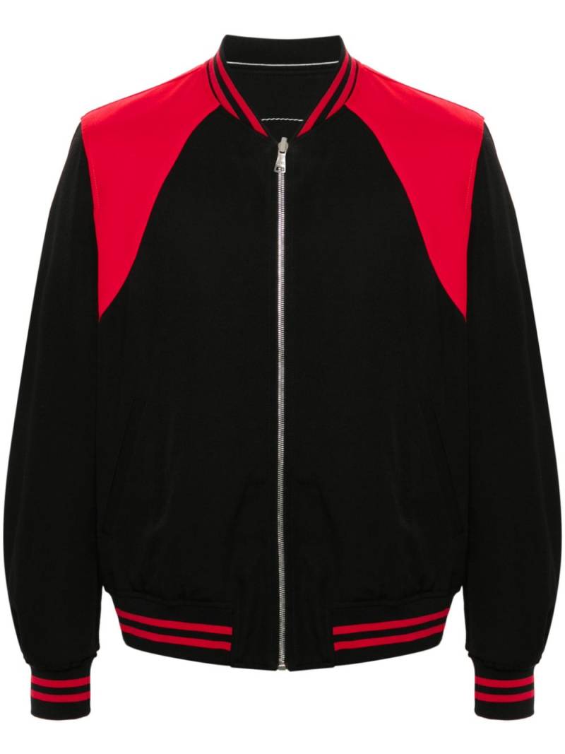 Alexander McQueen two-tone reversible bomber jacket - Black von Alexander McQueen