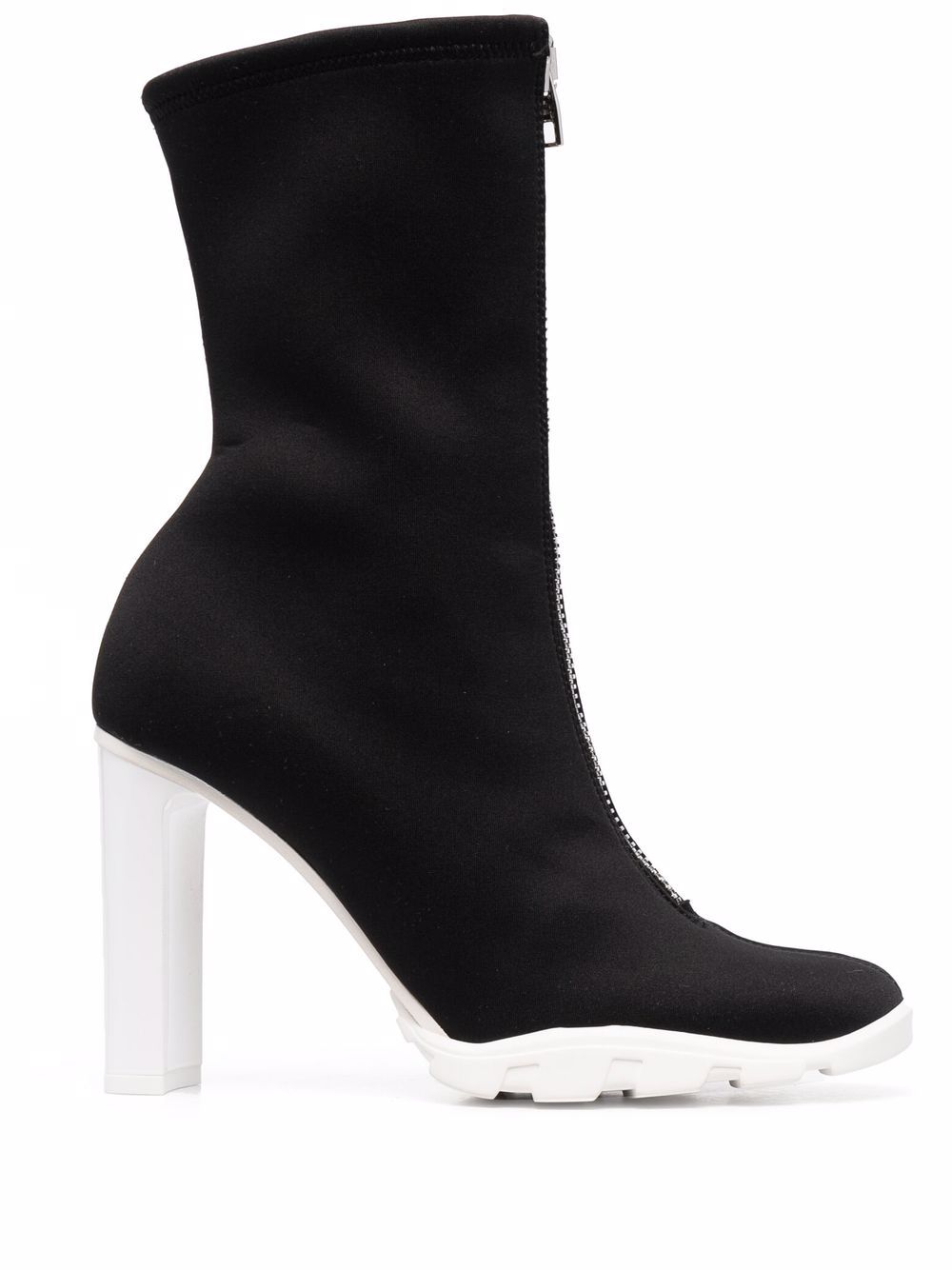 Alexander McQueen zip-up sock-style boots - Black von Alexander McQueen