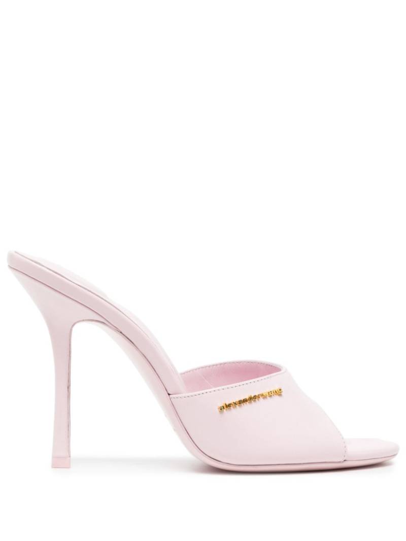 Alexander Wang 110mm open-toe leather mules - Pink von Alexander Wang