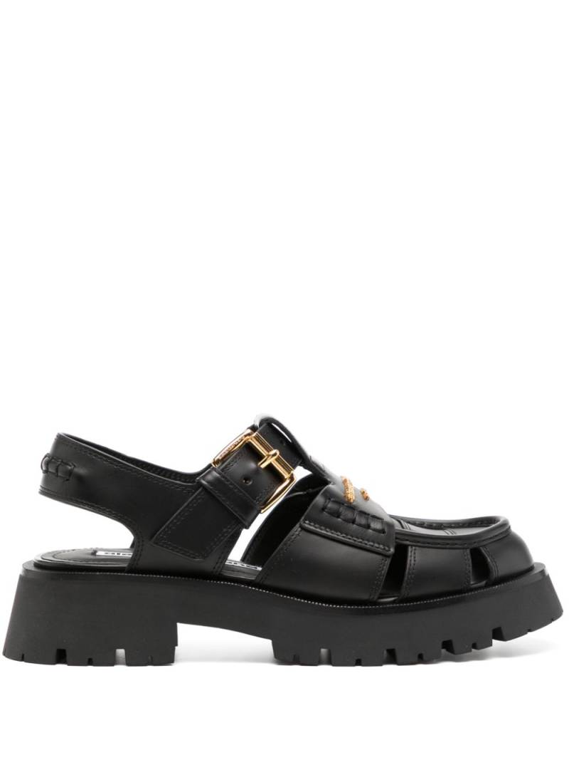 Alexander Wang Carter caged leather sandals - Black von Alexander Wang